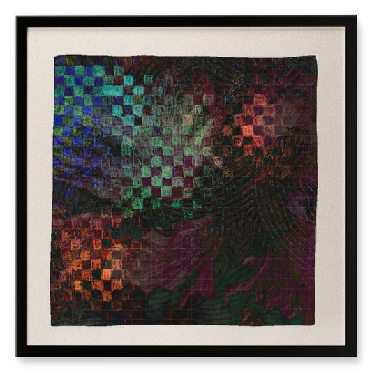 Ordered Chaos - Framed Silk Scarf