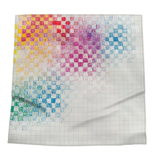 Color-Mesh Silk Scarf M