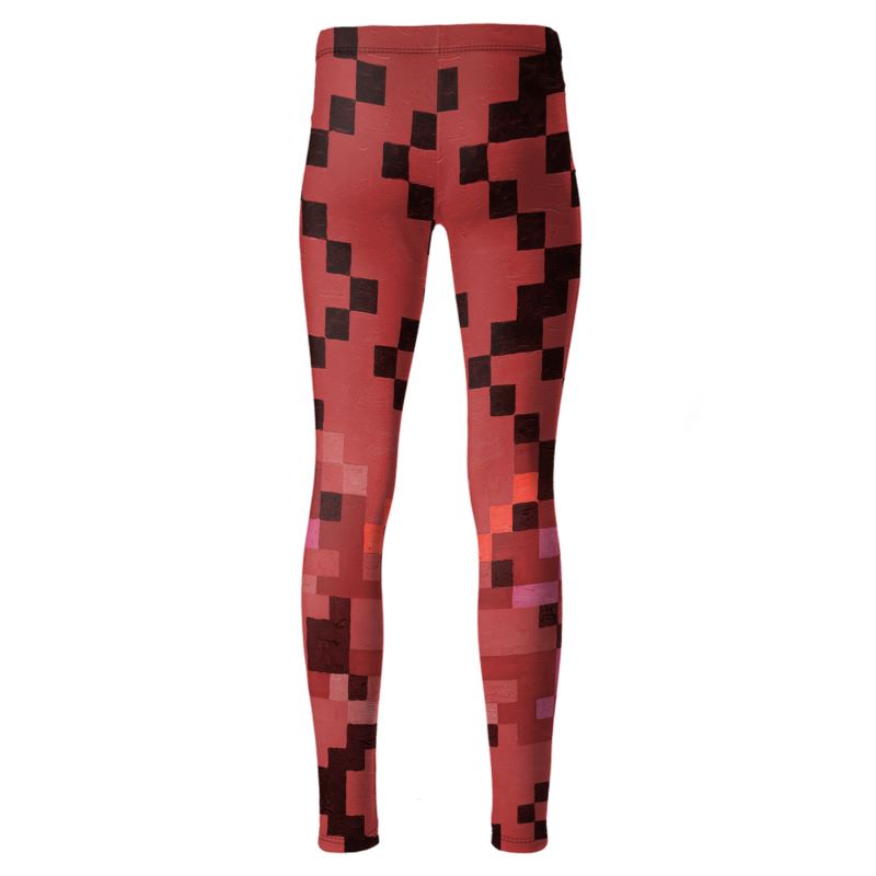 “Math” High-Waisted Leggings - Red